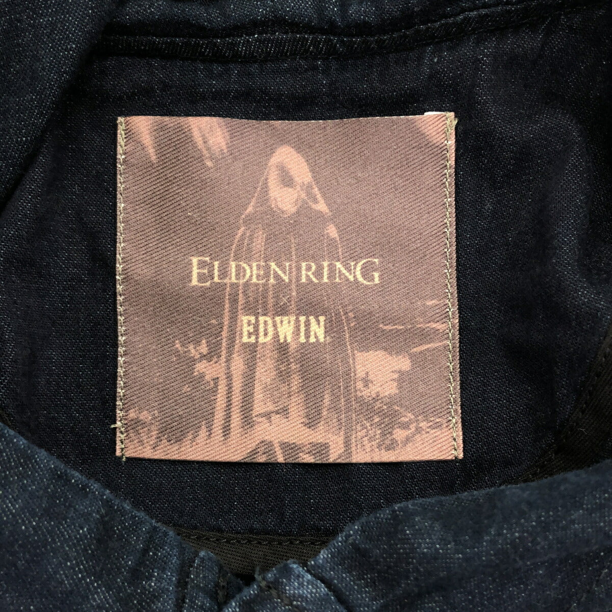 EDWIN x ELDEN RING Back Logo Denim Coat Indigo Blue Size L