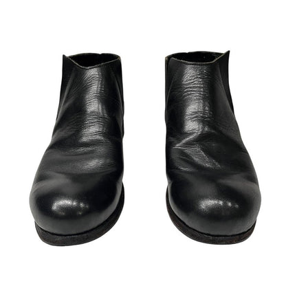 Portaille F Black Horse Wax Leather Side Gore Boots Size 22
