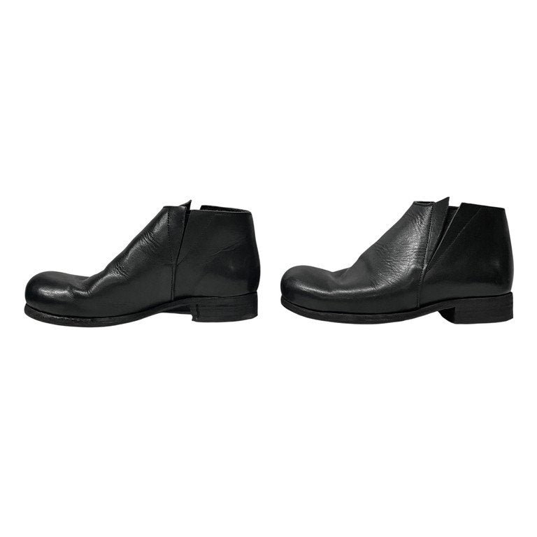 Portaille F Black Horse Wax Leather Side Gore Boots Size 22