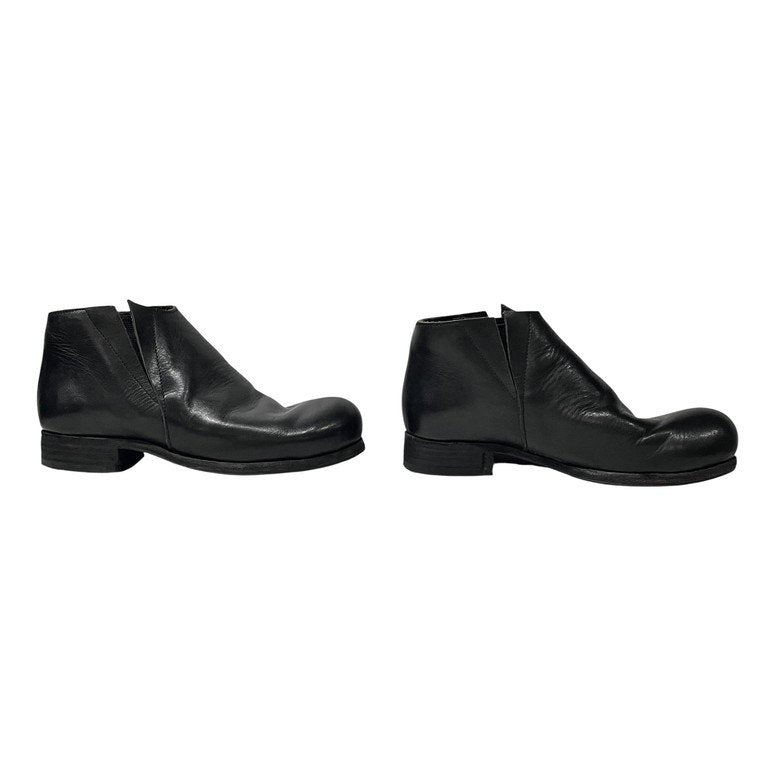 Portaille F Black Horse Wax Leather Side Gore Boots Size 22