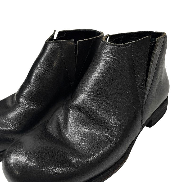 Portaille F Black Horse Wax Leather Side Gore Boots Size 22