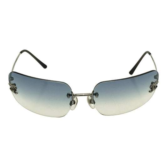 Chanel Blue Frameless Coco Mark Sunglasses Size 62