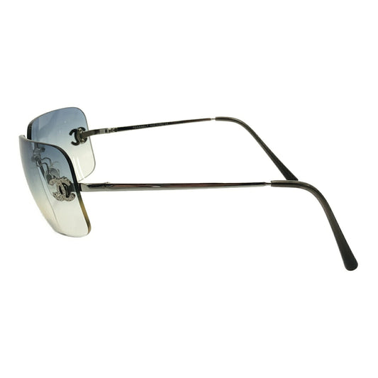 Chanel Blue Frameless Coco Mark Sunglasses Size 62