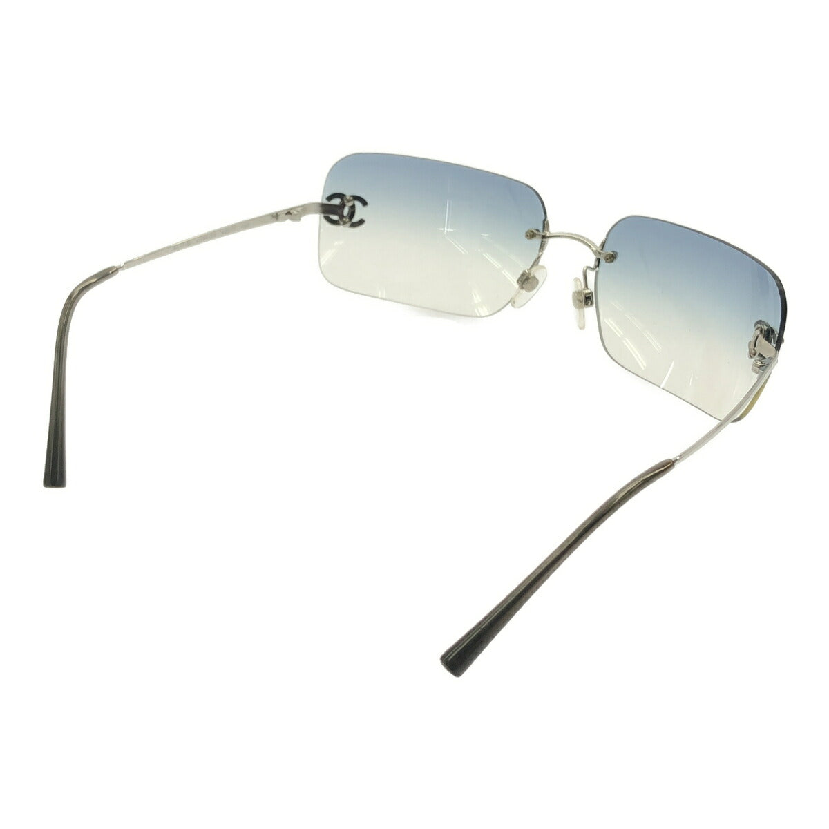Chanel Blue Frameless Coco Mark Sunglasses Size 62
