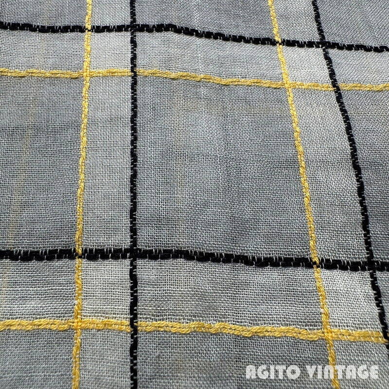 VAN HEUSEN 60s Sheer Open Collar Check Shirt Multi Size M