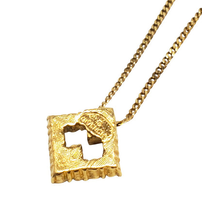 GIVENCHY Logo Rhinestone Plated Necklace