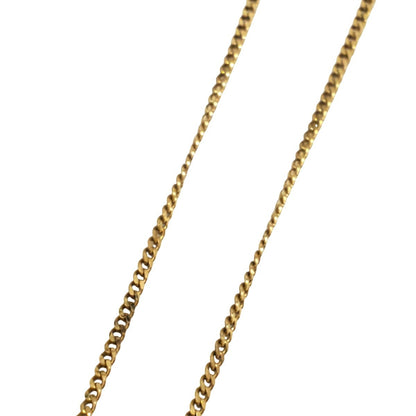 GIVENCHY Logo Rhinestone Plated Necklace