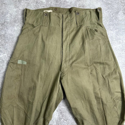 Belgian Army 40s/50s Vintage Motorcycle Pants Green
