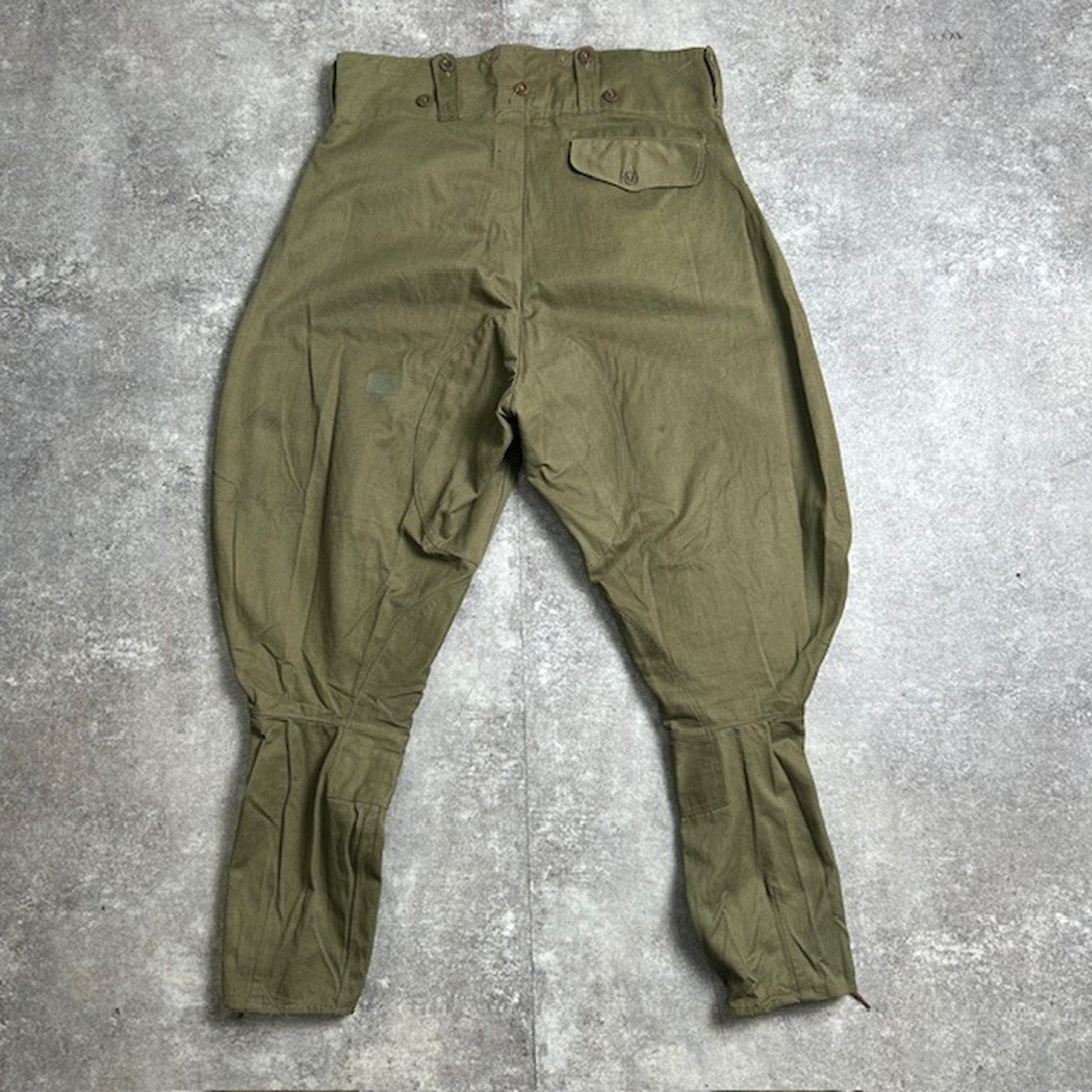 Belgian Army 40s/50s Vintage Motorcycle Pants Green