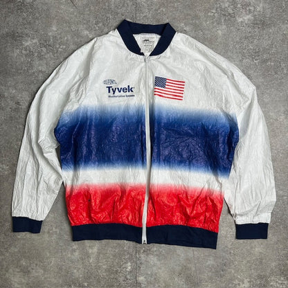 LESLIE JORDAN 90s Stars & Stripes Paper Jacket Size XL