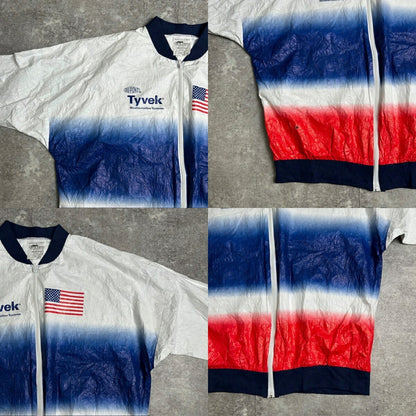 LESLIE JORDAN 90s Stars & Stripes Paper Jacket Size XL