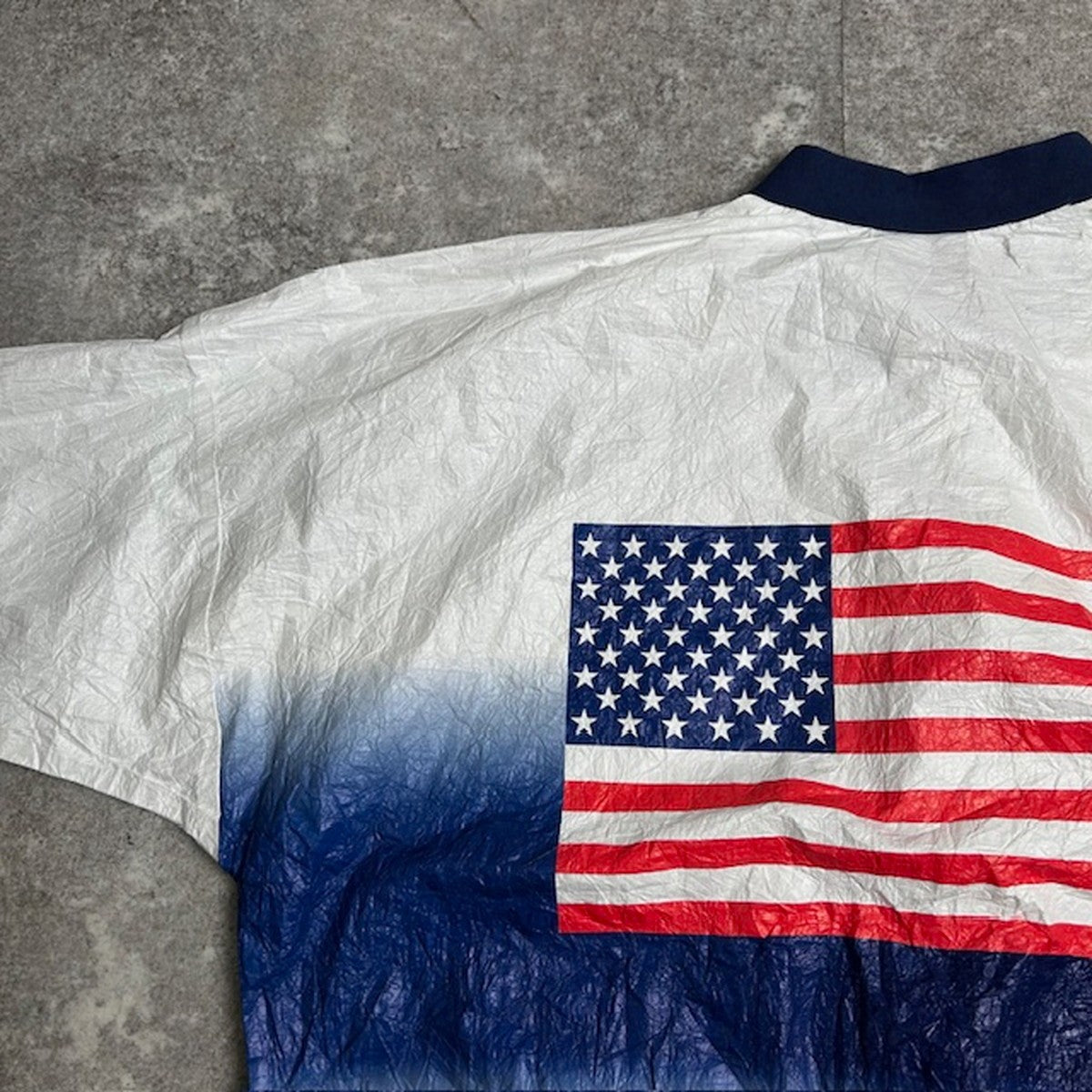 LESLIE JORDAN 90s Stars & Stripes Paper Jacket Size XL