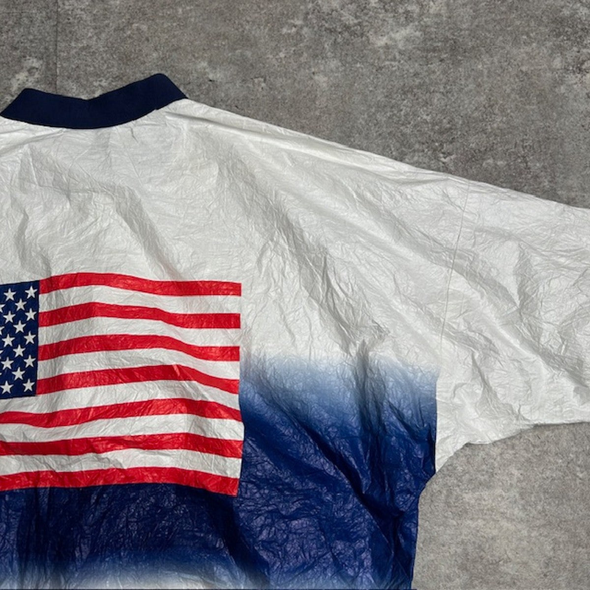 LESLIE JORDAN 90s Stars & Stripes Paper Jacket Size XL