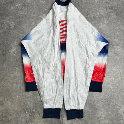 LESLIE JORDAN 90s Stars & Stripes Paper Jacket Size XL