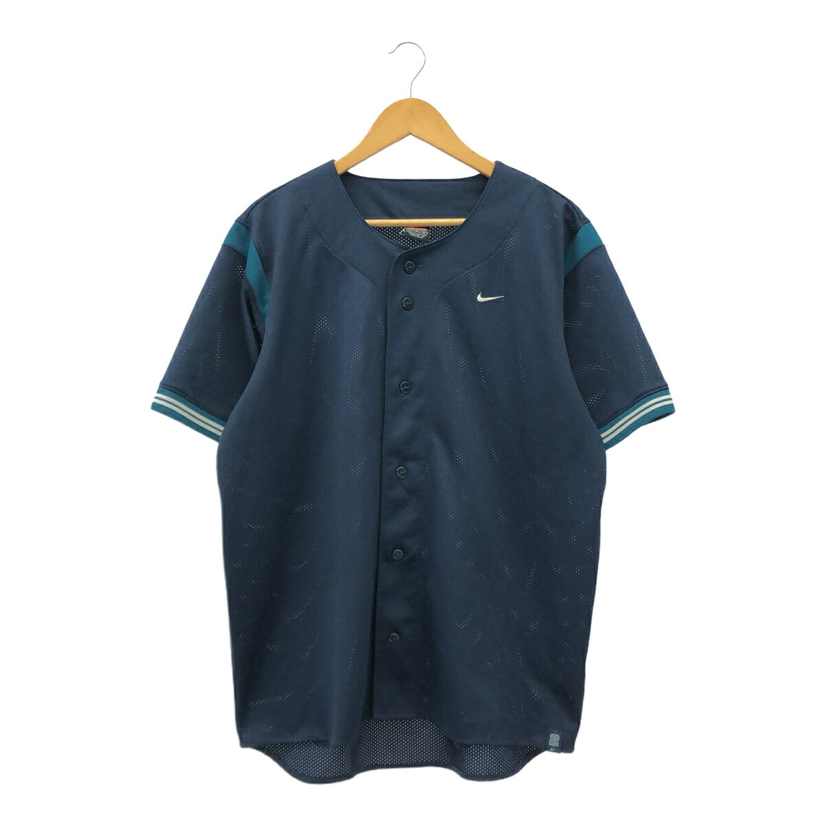 NIKE 90s Mesh Polyester Baseball Shirt Size L
