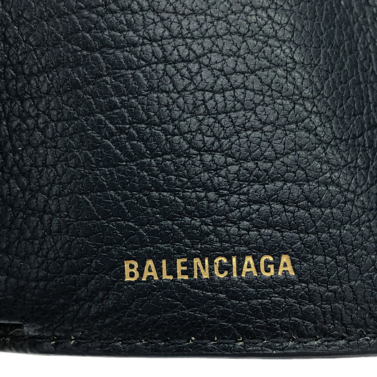 BALENCIAGA Classic Edge Compact Wallet Blue Size ONE SIZE