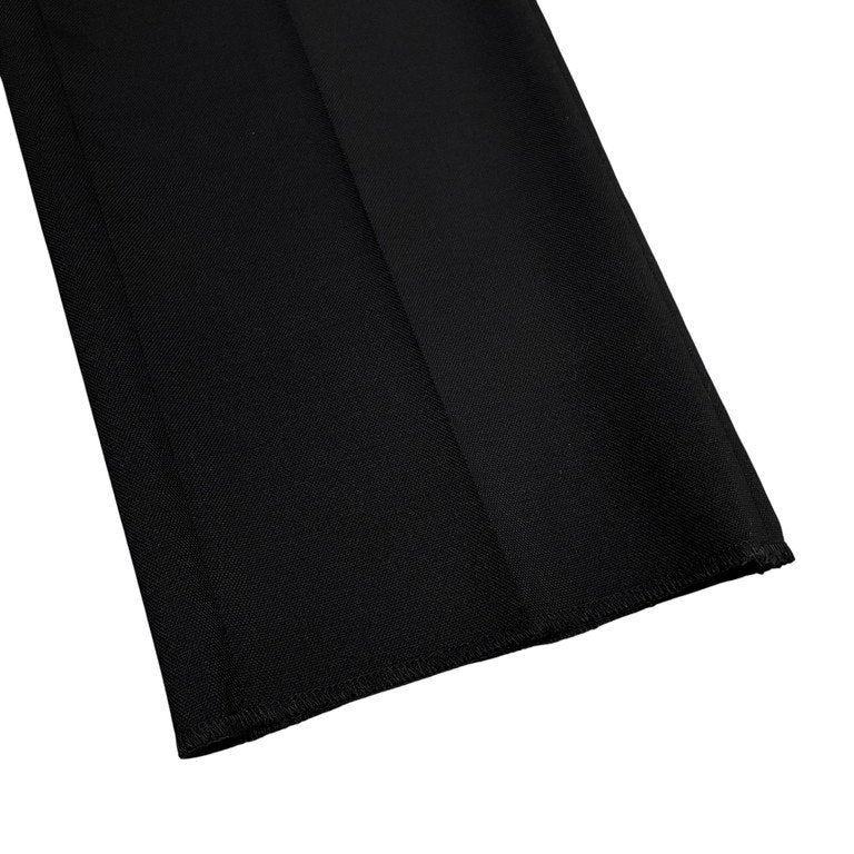 Loewe 20SS Black Wool Tropical No-Pleat Tapered Size 46