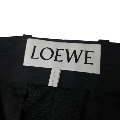 Loewe 20SS Black Wool Tropical No-Pleat Tapered Size 46