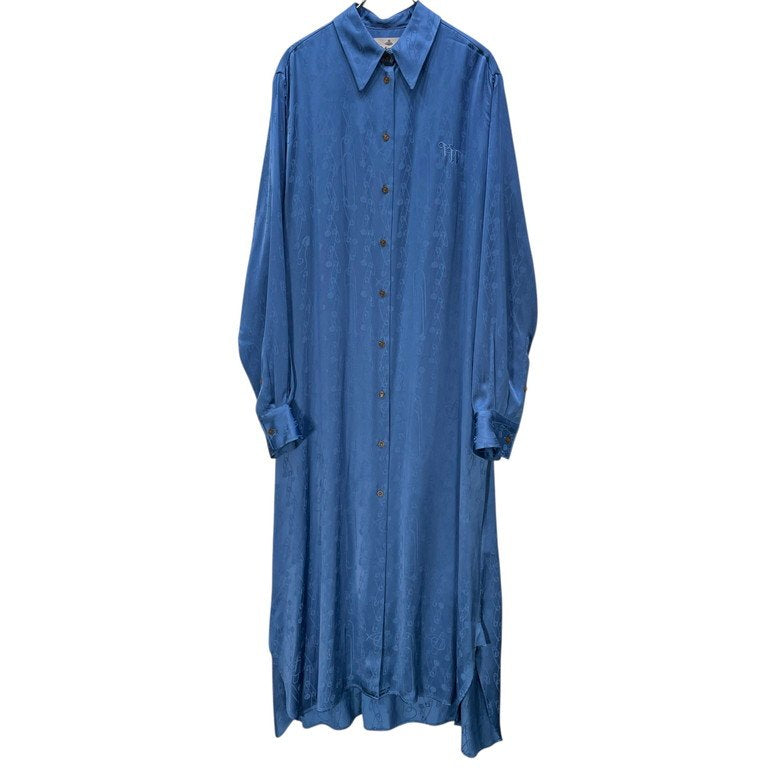 Vivienne Westwood 24AW Rayon Shirt Coat Blue Size XXL