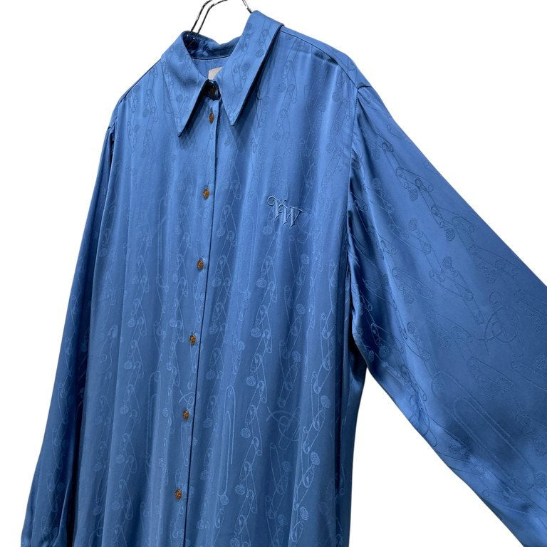 Vivienne Westwood 24AW Rayon Shirt Coat Blue Size XXL