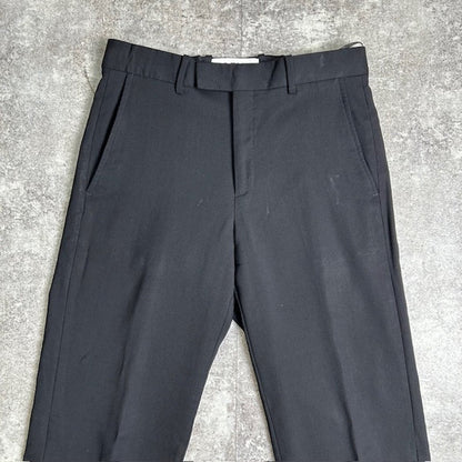 LOEWE Black Wool Tapered Slacks Size 46