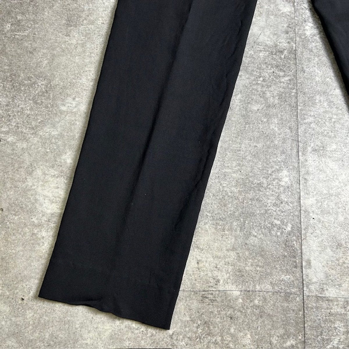 LOEWE Black Wool Tapered Slacks Size 46