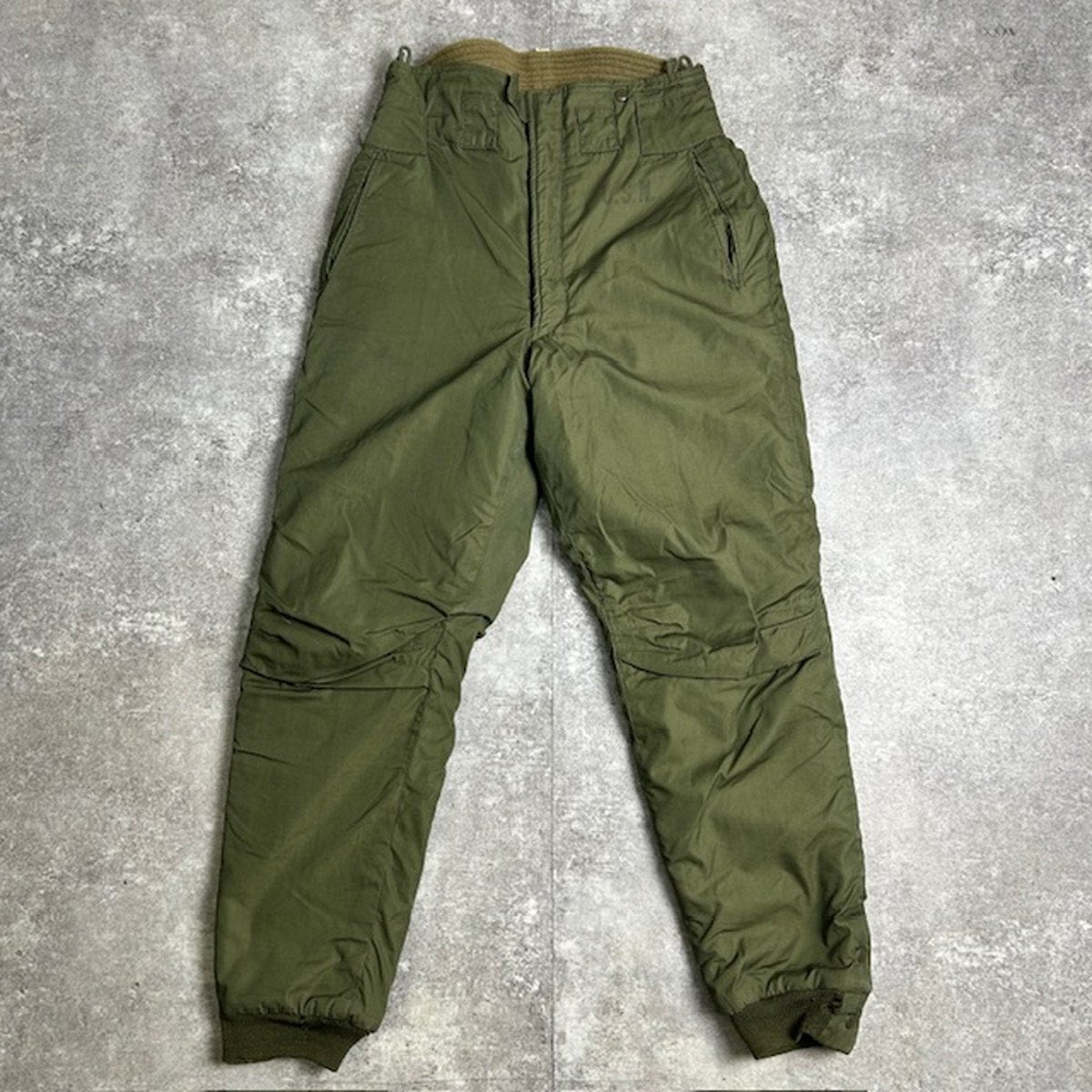 U.S.NAVY 40s Vintage Submarine Fleece Pants Green Size M