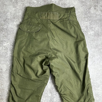 U.S.NAVY 40s Vintage Submarine Fleece Pants Green Size M