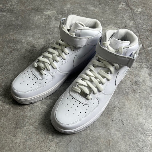 NIKE Air Force 1 Mid '07 Leather Sneakers White Size 29cm