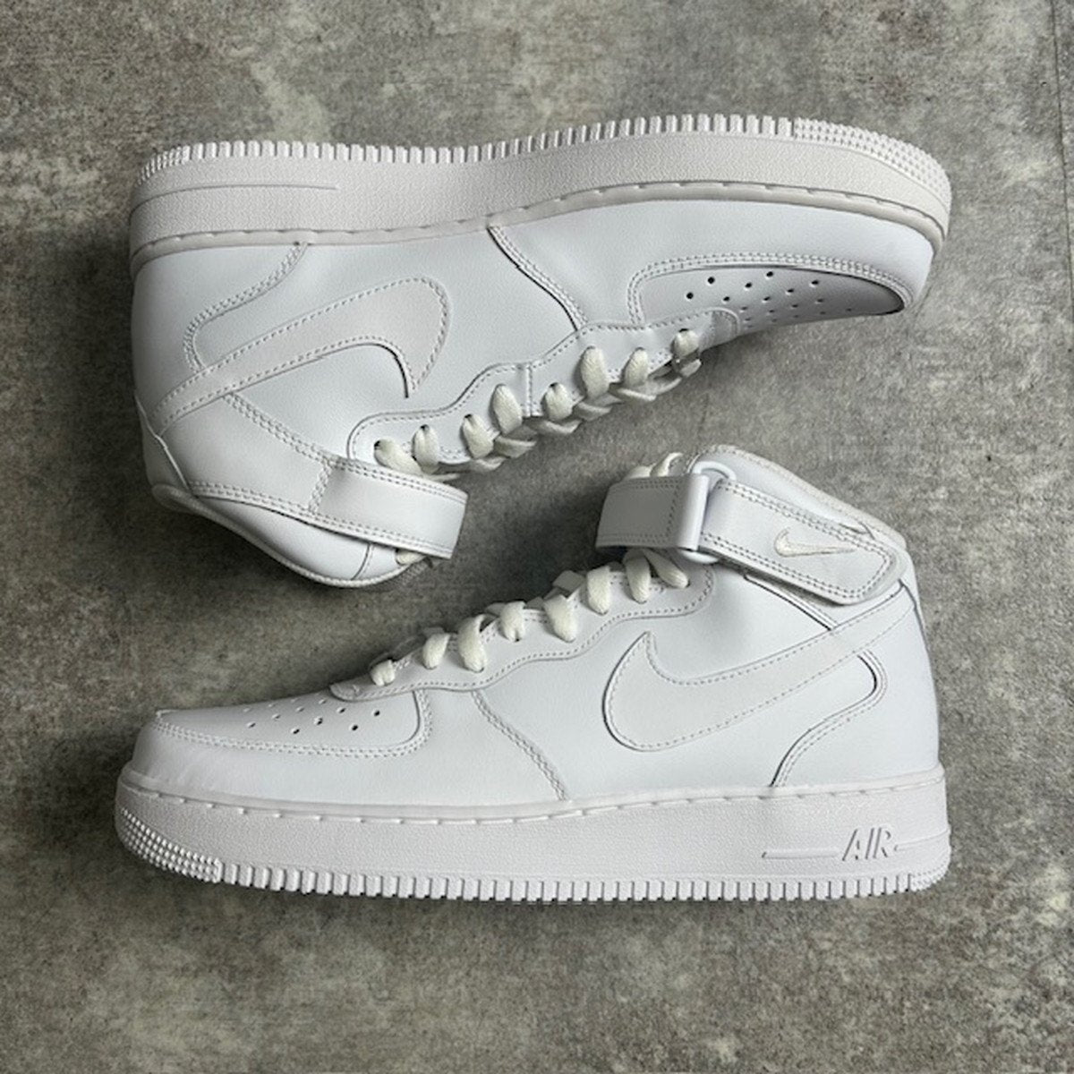 NIKE Air Force 1 Mid '07 Leather Sneakers White Size 29cm
