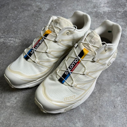 Salomon XT-6 Ivory Sneakers Size 27.5