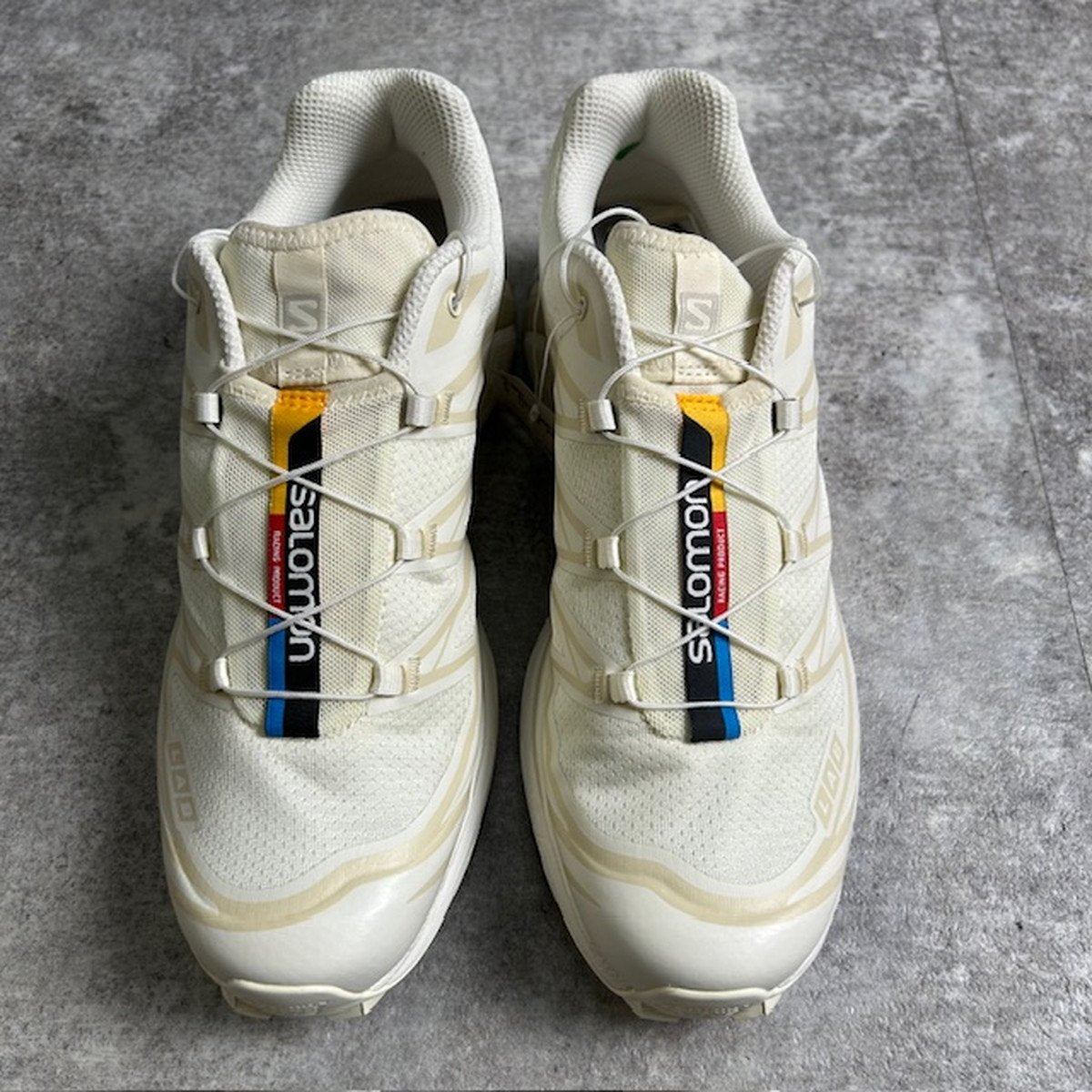 Salomon XT-6 Ivory Sneakers Size 27.5
