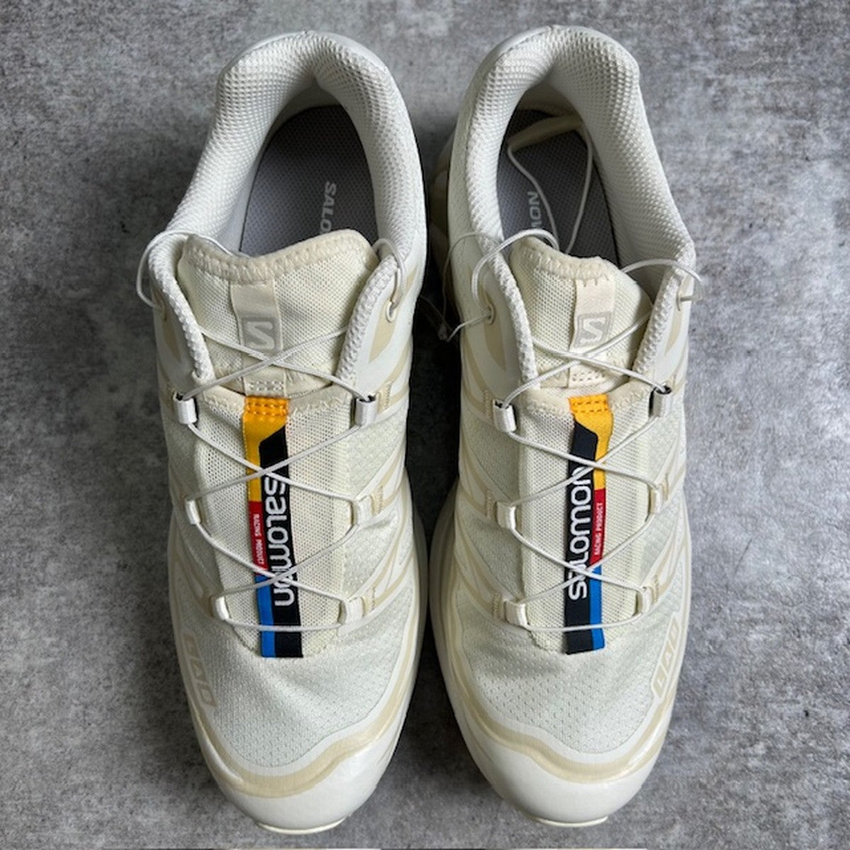 Salomon XT-6 Ivory Sneakers Size 27.5