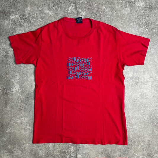 STUSSY 90s Vintage Made in USA T-Shirt Red Size M