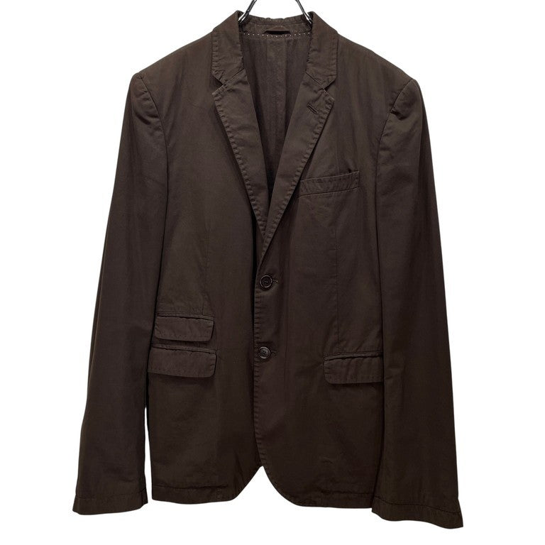 Neil Barrett 06SS Cotton Gabardine Blazer Brown Side Size S