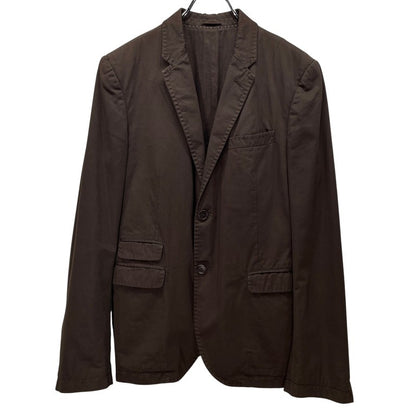Neil Barrett 06SS Cotton Gabardine Blazer Brown Side Size S