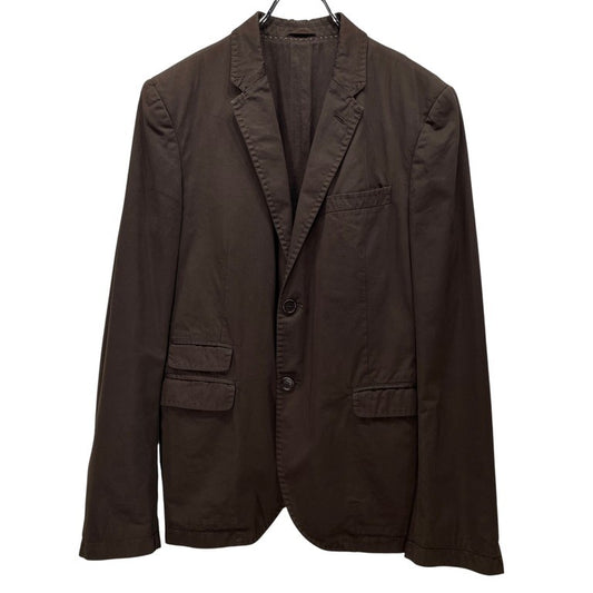Neil Barrett 06SS Cotton Gabardine Blazer Brown Side Size S