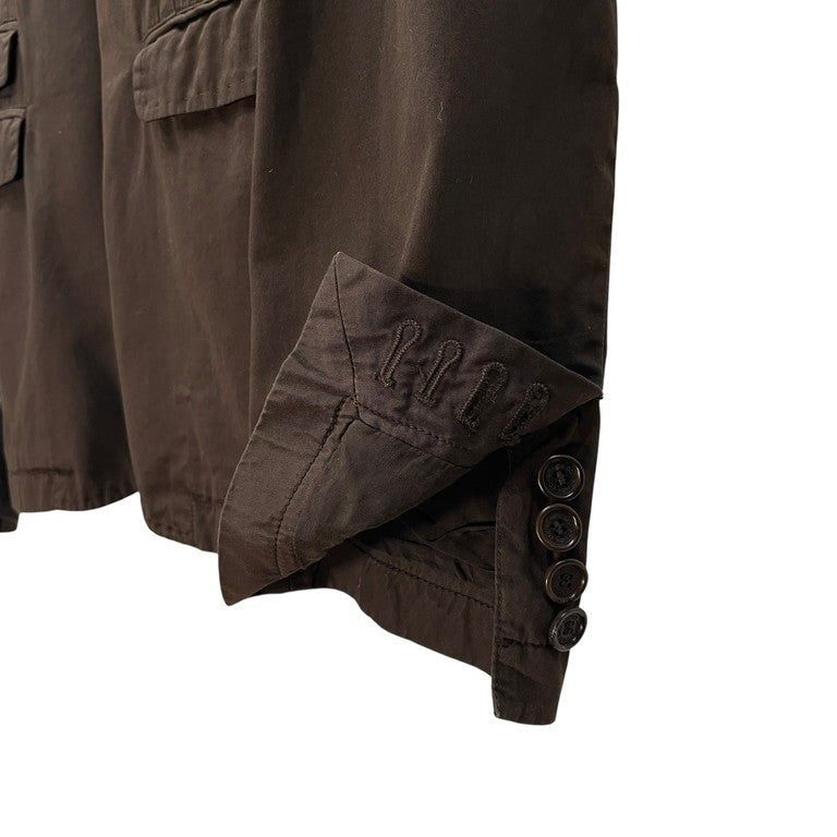 Neil Barrett 06SS Cotton Gabardine Blazer Brown Side Size S