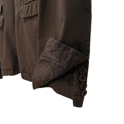 Neil Barrett 06SS Cotton Gabardine Blazer Brown Side Size S