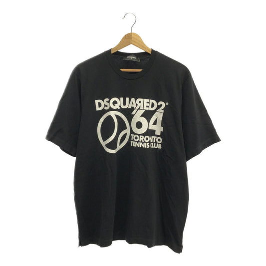Vintage DSQUARED2 Logo T-Shirt Black Size S