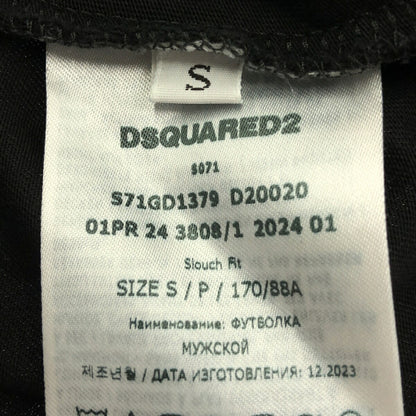 Vintage DSQUARED2 Logo T-Shirt Black Size S