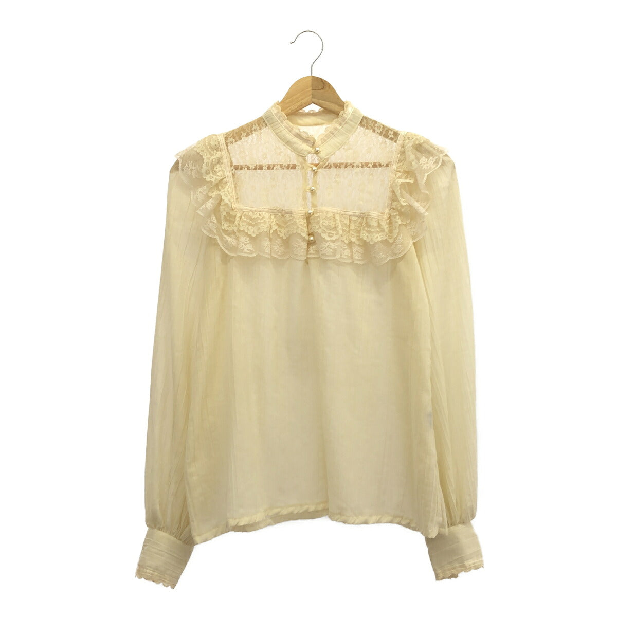 GUNNIES GUNNE SAX 70s Vintage Lace Blouse Beige Size 5