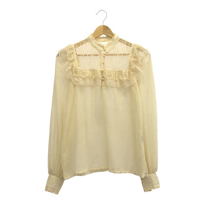 GUNNIES GUNNE SAX 70s Vintage Lace Blouse Beige Size 5