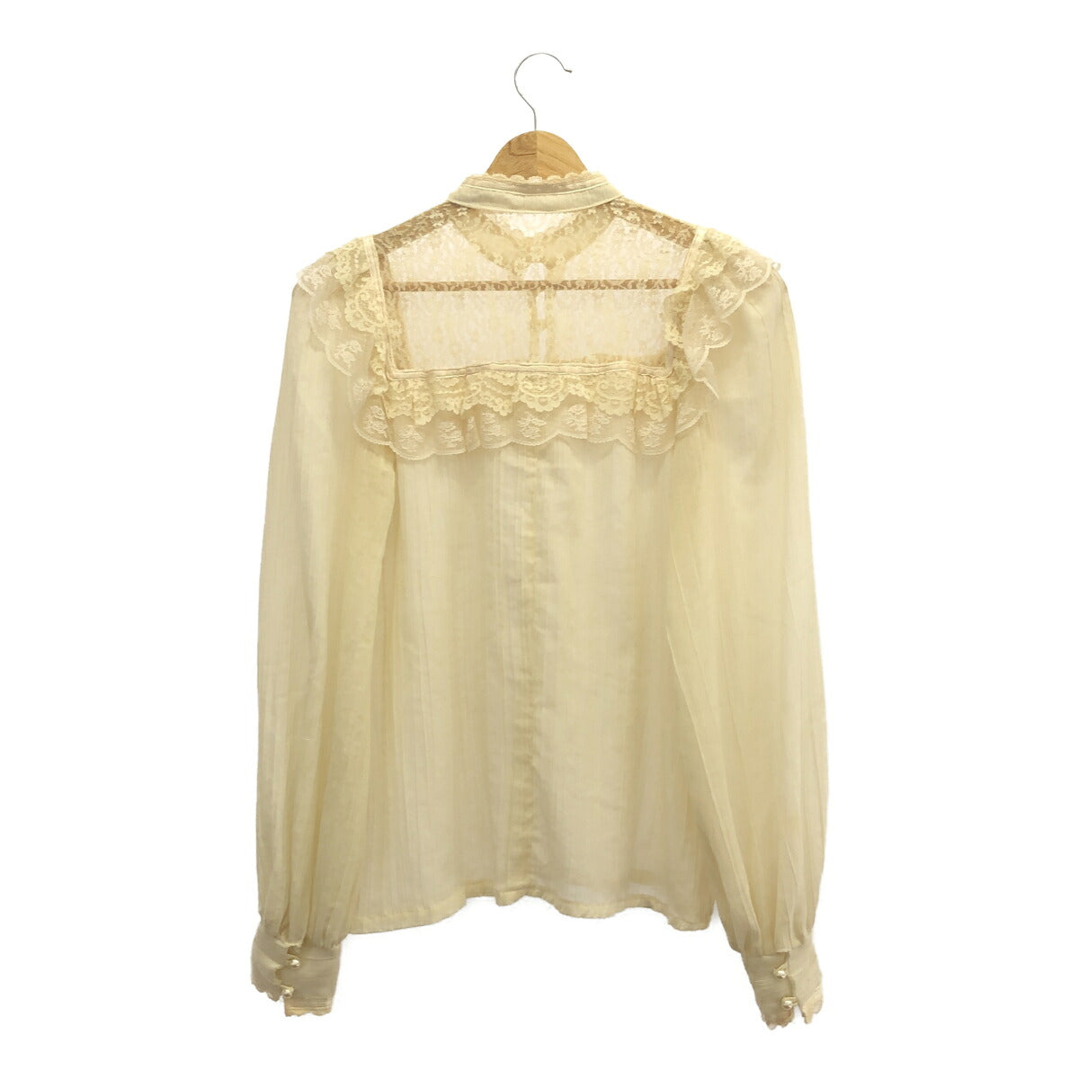GUNNIES GUNNE SAX 70s Vintage Lace Blouse Beige Size 5
