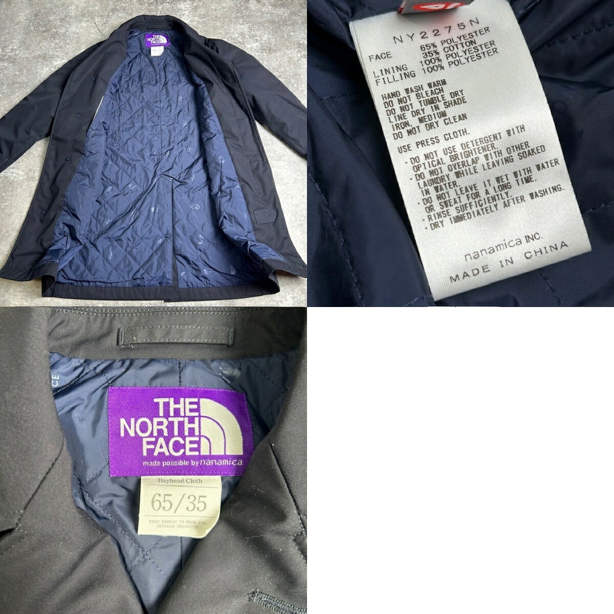 THE NORTH FACE Purple Label 65/35 Balmacaan Coat Size S