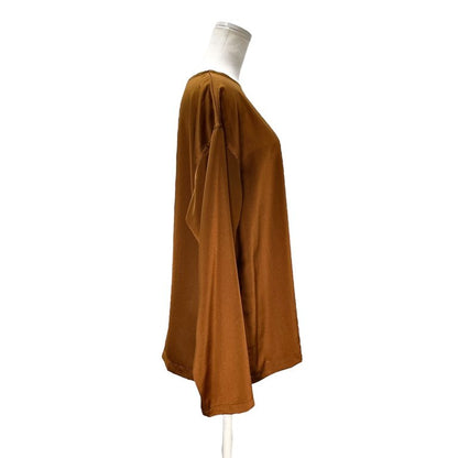 Y's WORK SHOP 80s Archive Polyester Satin Blouse Orange Free Size