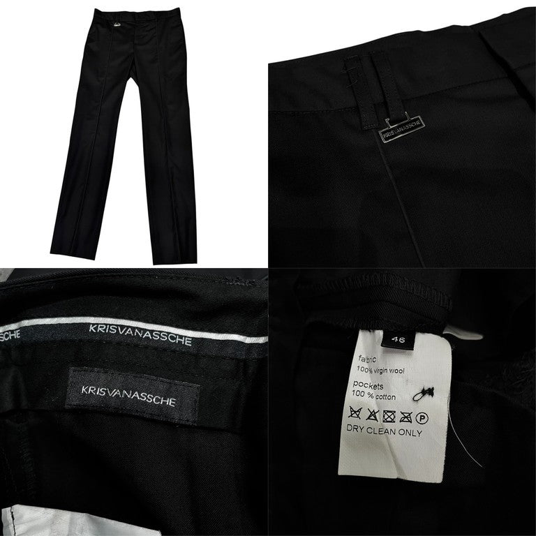 Kris Van Assche 06AW Wool Gabardine 2B Layered Size 44