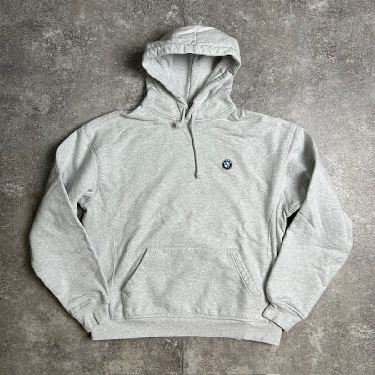 BMW Kith Embroidered Logo Hoodie White-Grey Size S