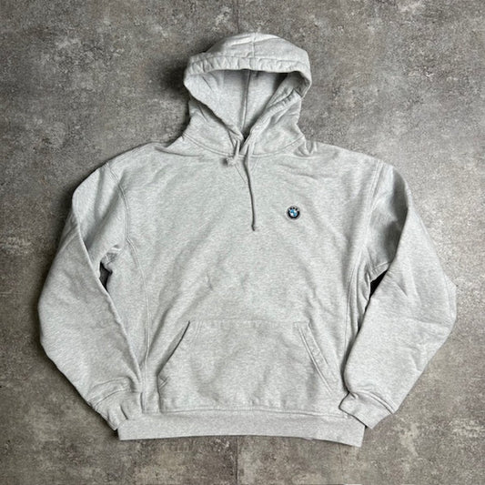 BMW Kith Embroidered Logo Hoodie White-Grey Size S