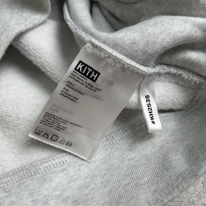 BMW Kith Embroidered Logo Hoodie White-Grey Size S